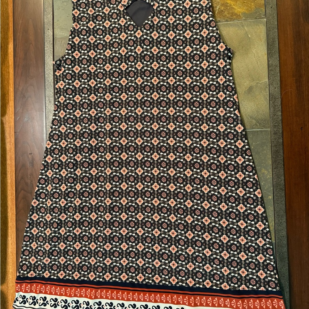 Magnolia Grace Women’s Multi Color Floral Stretch A-line Dress size XL